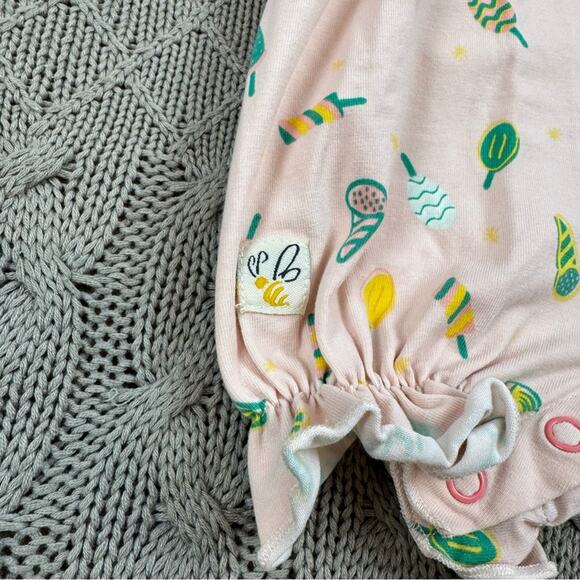 Wildflowers Day Dream Baby Romper Ice Cream and Sweet Treat Pattern ~ 3M - Picture 4 of 12